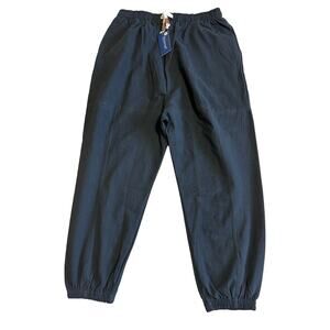 NWT Prijouhe Black Pull On Cotton Capri Joggers, Size 2XL